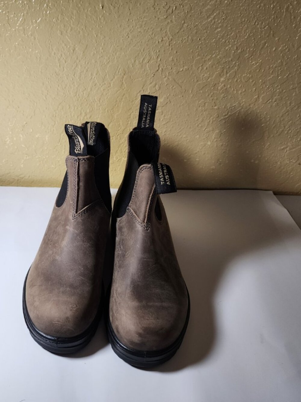 Blundstone Rustic Brown Leather Chelsea Boots Unisex Size 5 Tasmania Australia